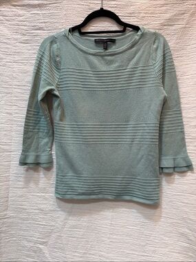 White House Black Market Mint Green Knit Top